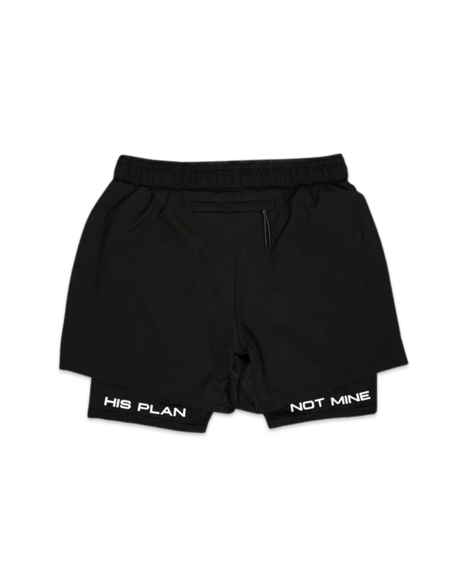 Basic b*tch'' black cool unisex 2-in-1 running & fitness shorts