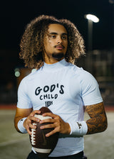 "God's Child" Compression Mock-Neck Shirt