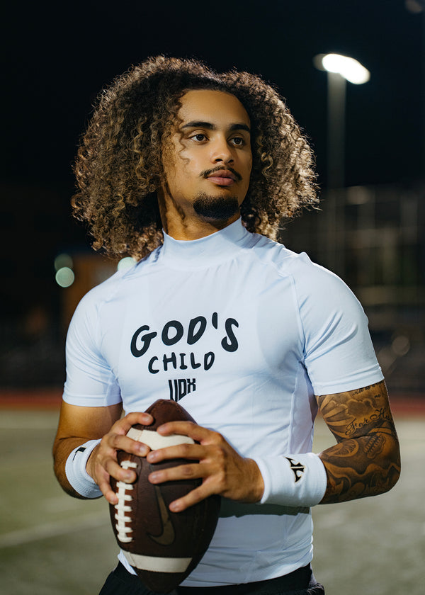 "God's Child" Compression Mock-Neck Shirt