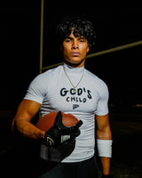 "God's Child" Compression Mock-Neck Shirt