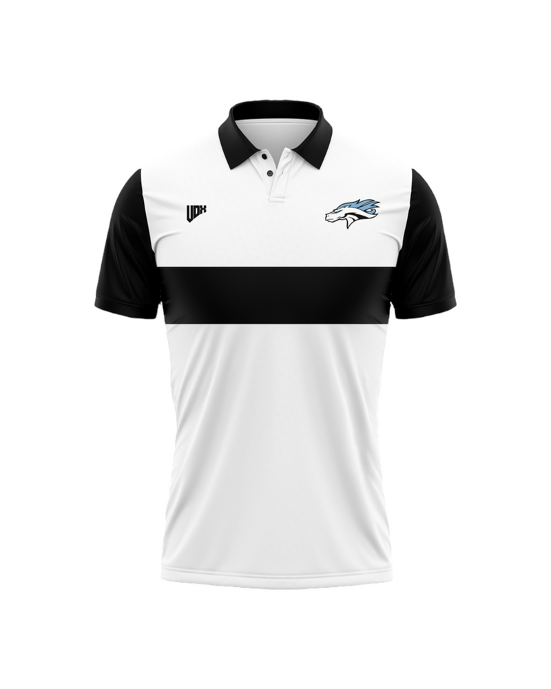 “STAMPEDE” FOOTBALL POLO - BLACK