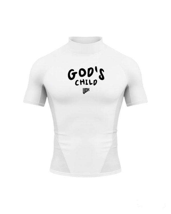 "God's Child" Compression Mock-Neck Shirt