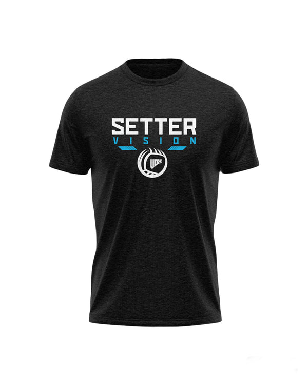 “SETTER VISION” V-BALL T-SHIRT - BLACK