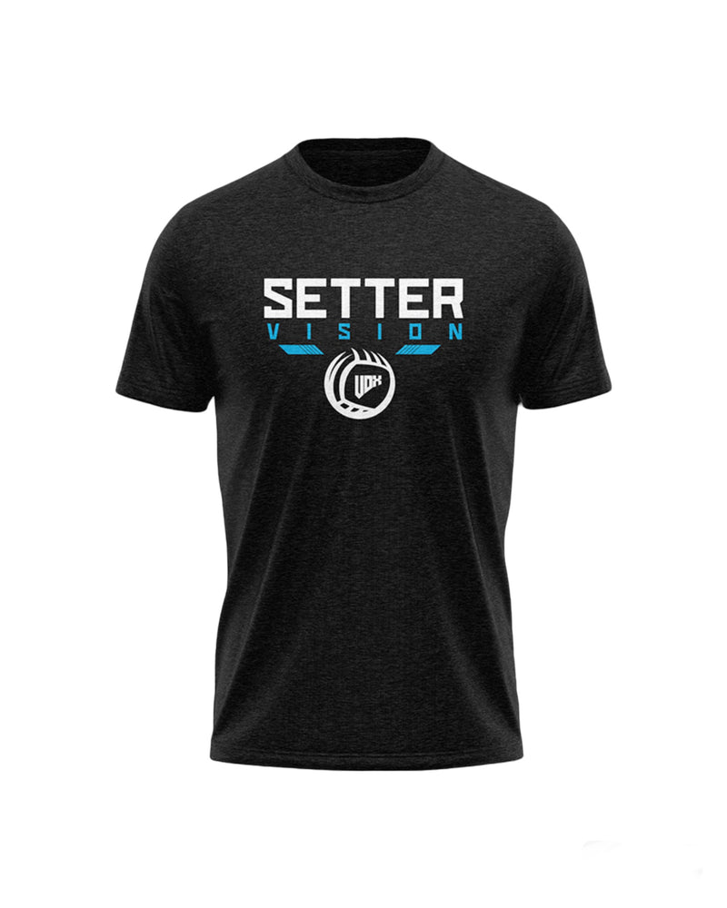 “SETTER VISION” V-BALL T-SHIRT - BLACK