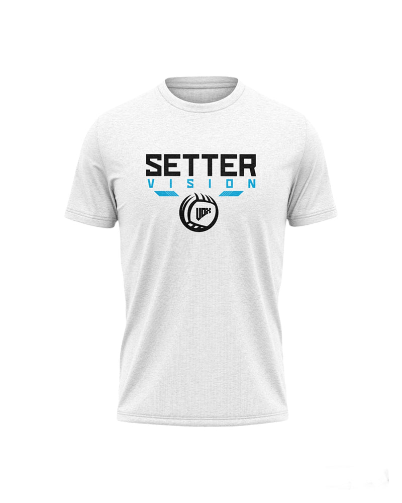 “SETTER VISION” V-BALL T-SHIRT - WHITE